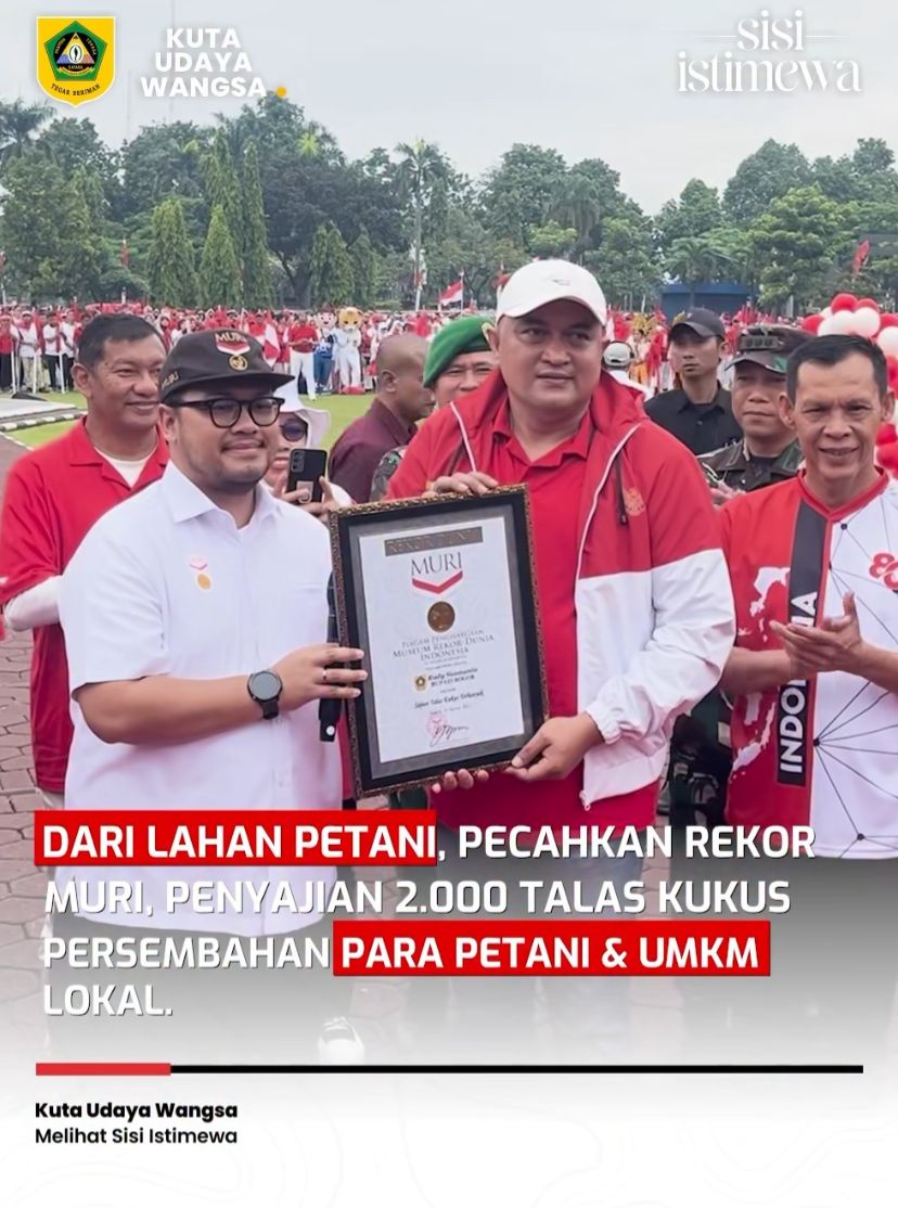 Kabupaten Bogor Rayakan HUT RI ke-80 dengan Kirab Merah Putih dan Pemecahan Rekor MURI Dunia